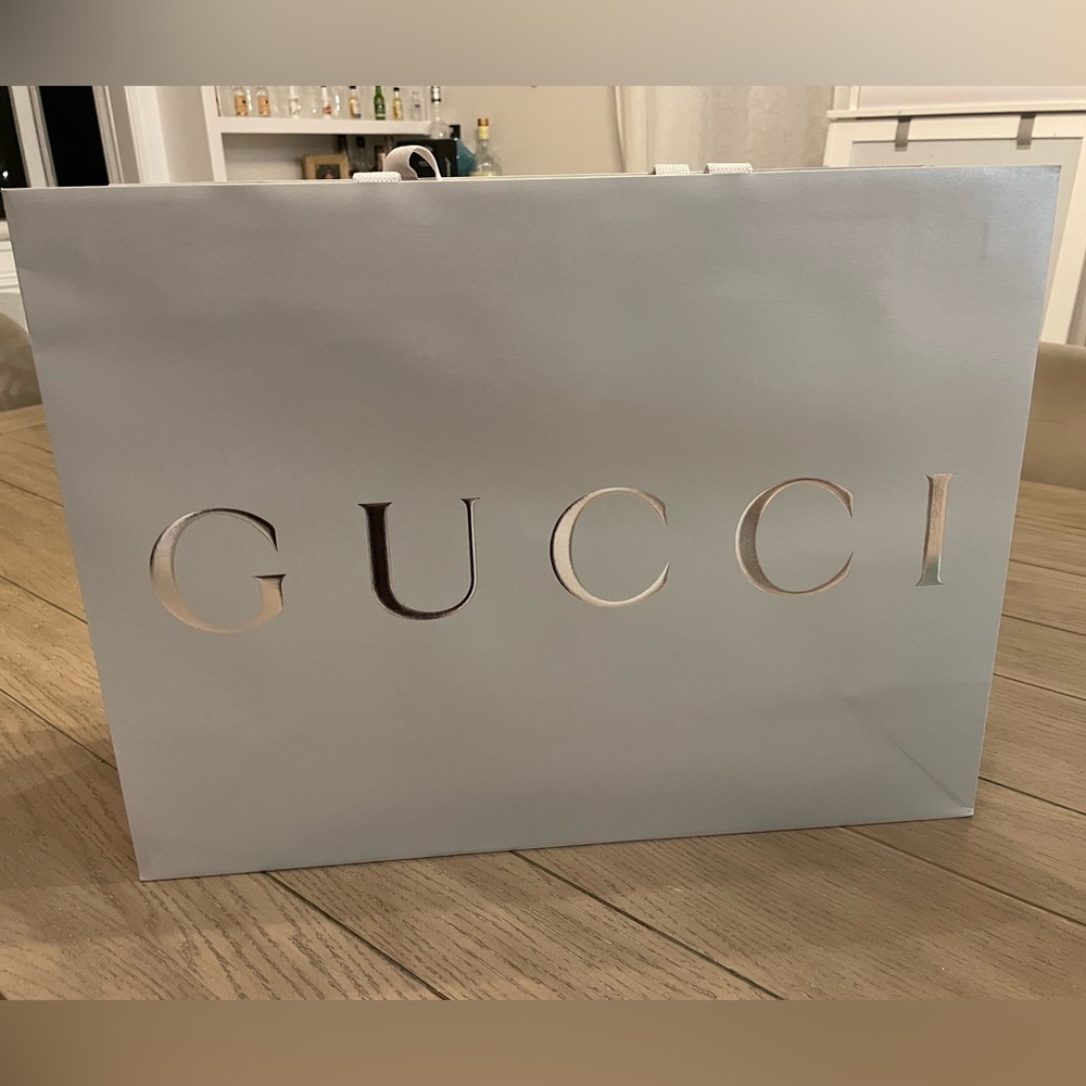 Silver large Gucci bag